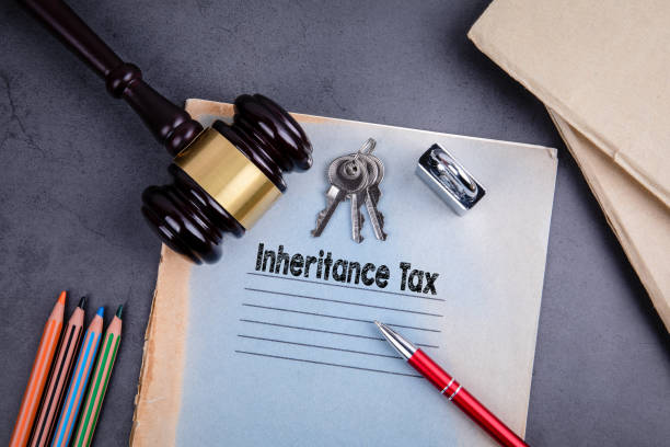 inheritance tax, fair justice and human rights concept - inheritance tax imagens e fotografias de stock
