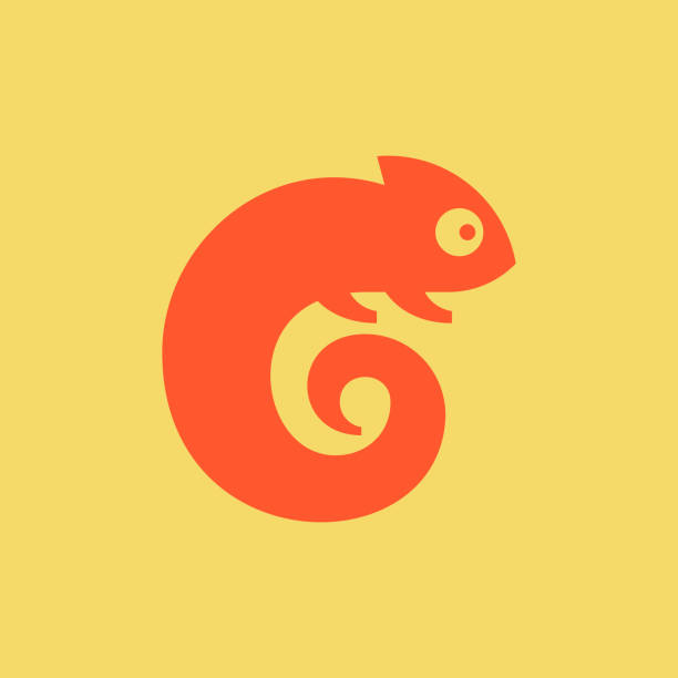 Chameleon Chameleon . Icon design. Template elements chameleon icon stock illustrations