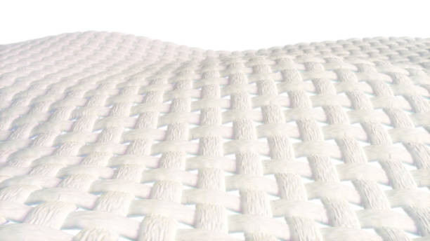 3D illustration of a fabric clothe fiber stock photo