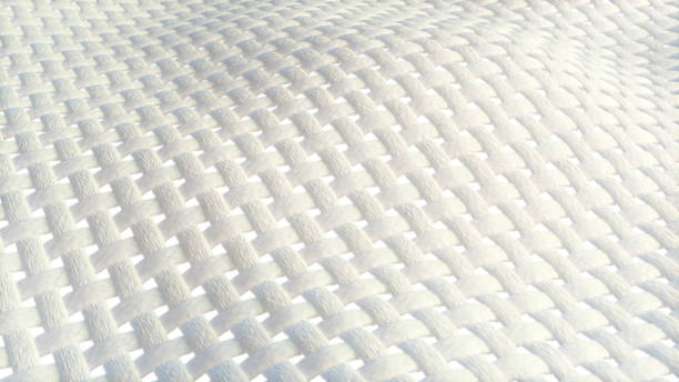 3D illustration of a fabric clothe fiber stock photo