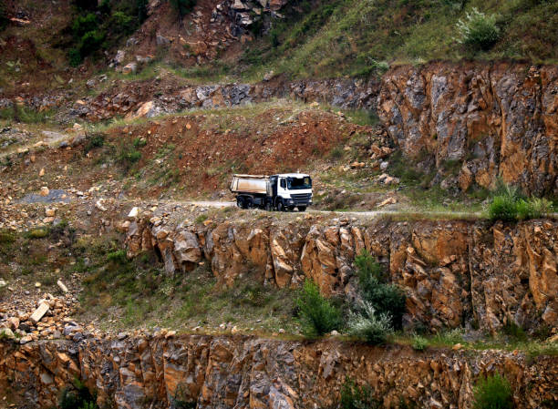 istock White truck in the quarry 1169312831