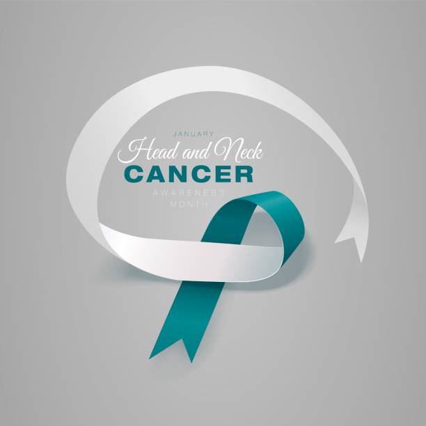 istock Cervical Cancer Awareness Calligraphy Poster Design. Realistic Teal and White Ribbon. January is Cancer Awareness Month. Vector. Illustration 1169315473