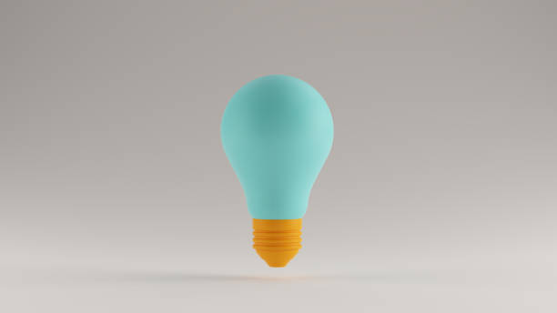 istock Gulf Blue Turquoise and Orange Light Bulb Floating 1169319331