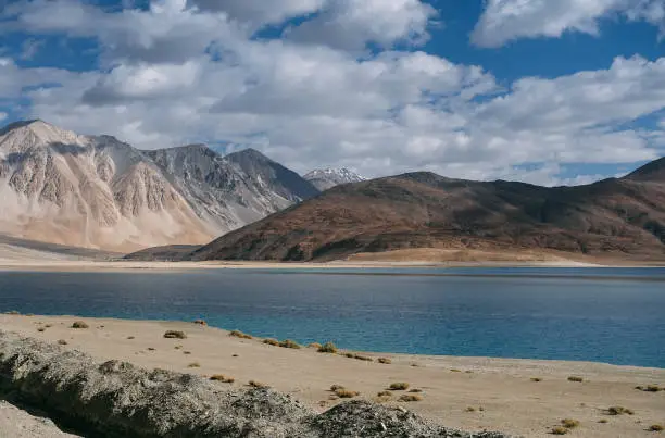 High mountains lake