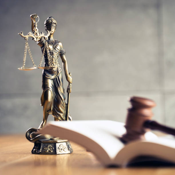 istock Law and Justice Concept Image, Grey stone background 1169324744