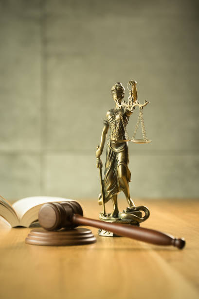 istock Law and Justice Concept Image, Grey stone background 1169325086