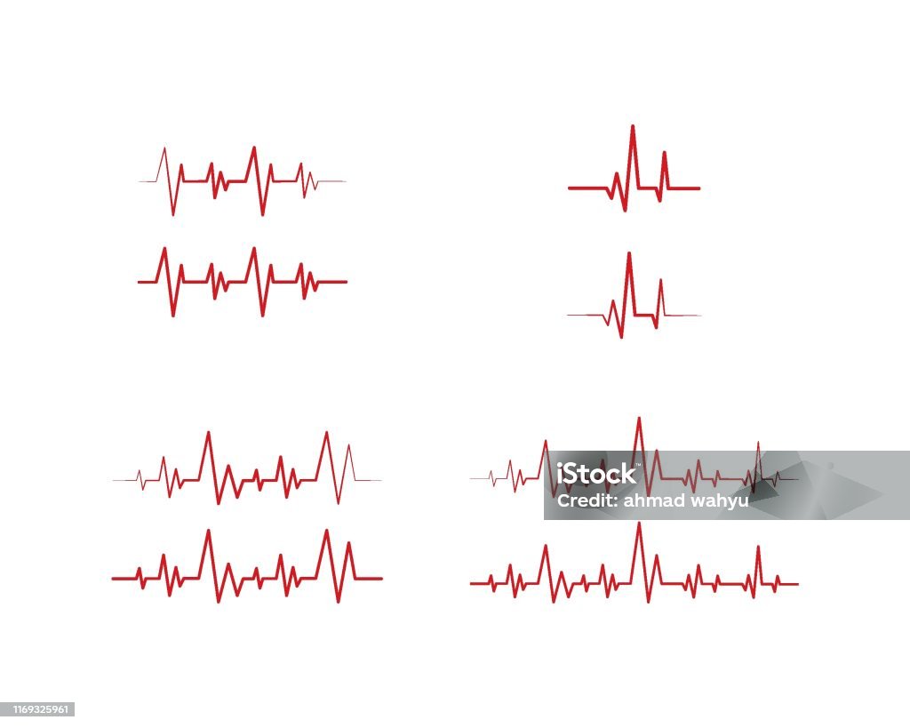 Pulse Line Ilustration Vector Stock Illustration - Download Image Now ...