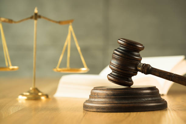 istock Law and Justice Concept Image, Grey stone background 1169326467