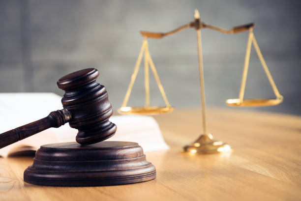 istock Law and Justice Concept Image, Grey stone background 1169326665