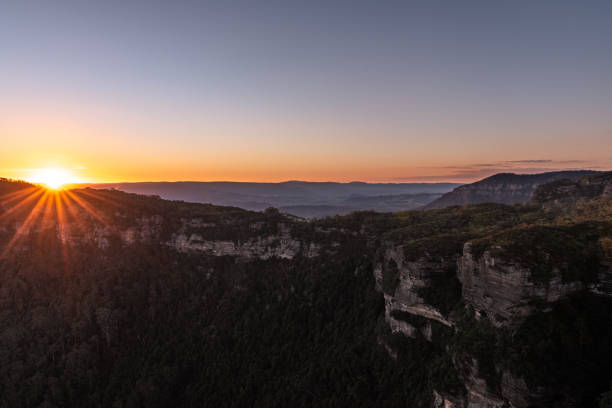 istock Sunset at Landslide lookout 1169329022
