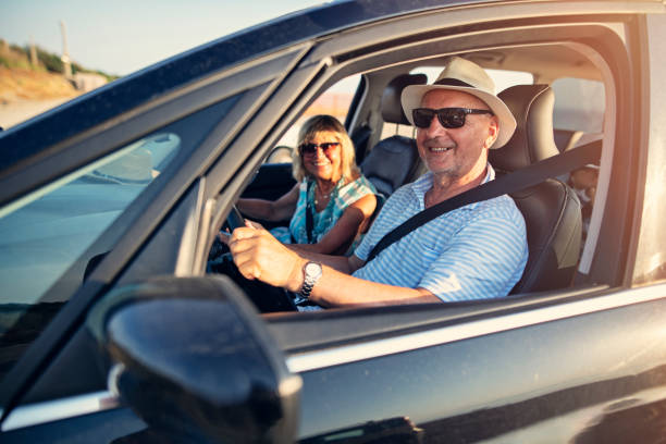 istock Senior couple enjoying road trip 1169330960