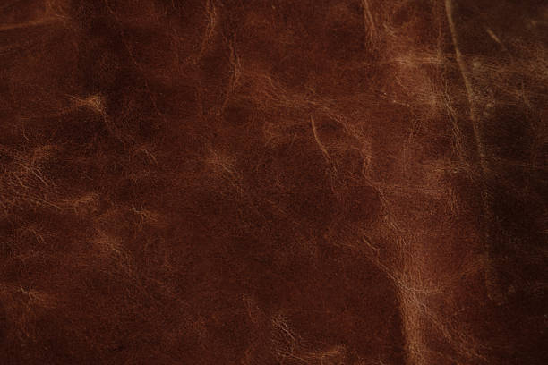 istock Brown leather texture background, genuine leather 1169334995