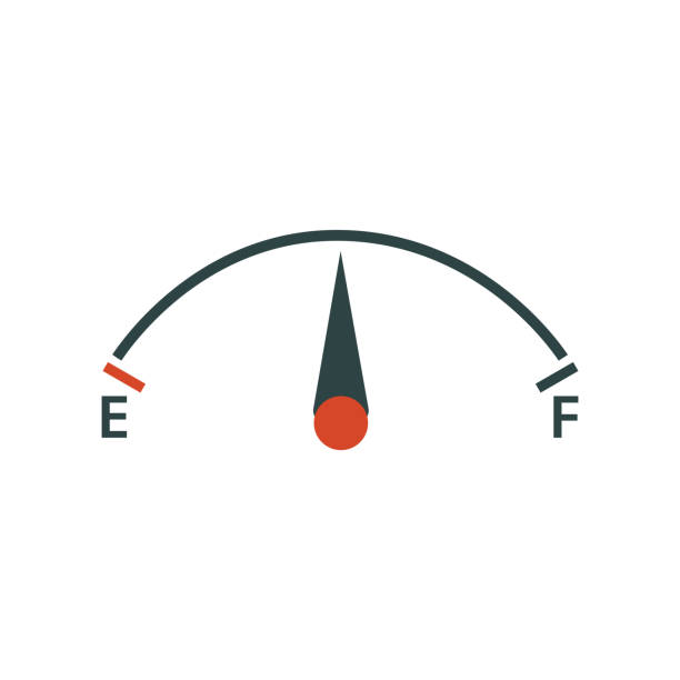 車の燃料ゲージ - fuel gauge fossil fuel fuel and power generation gauge点のイラスト素材／クリップアート素材／マンガ素材／アイコン素材