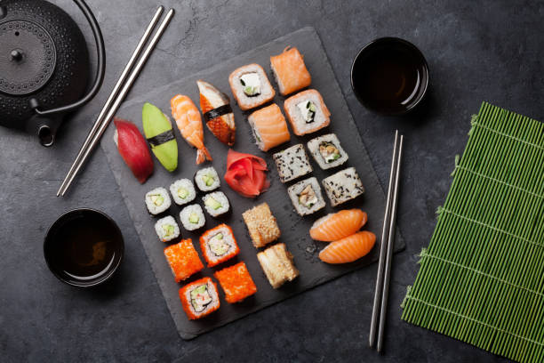 istock Japanese sushi set 1169337834
