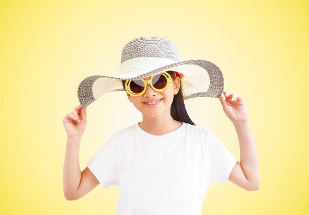 Portrait of a child girl outdoors
