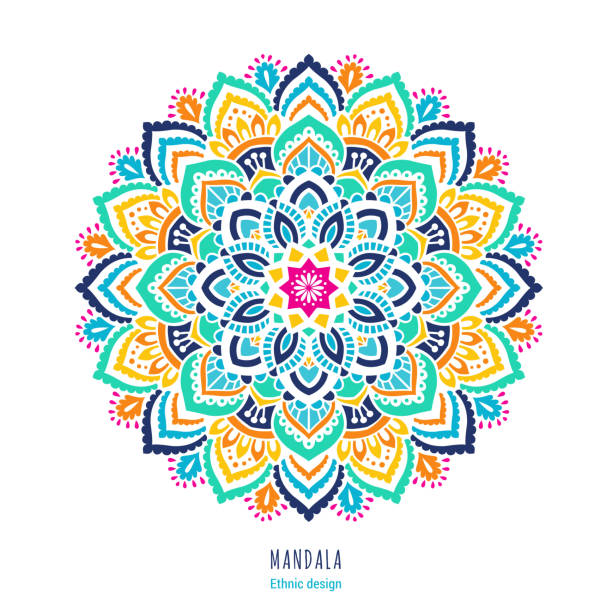 만다라 장식 - mandala stock illustrations