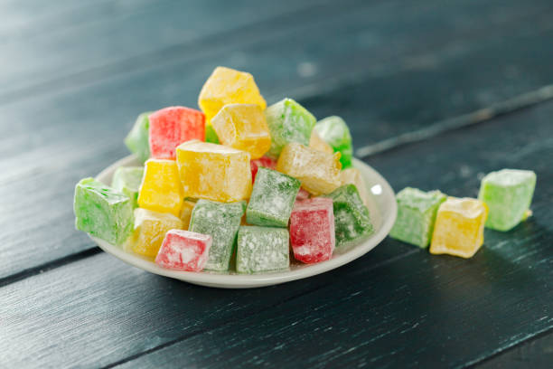 istock traditional eastern desserts on wooden background 1169342779