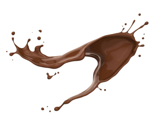 istock chocolate splash in shape of spiral. 1169343383