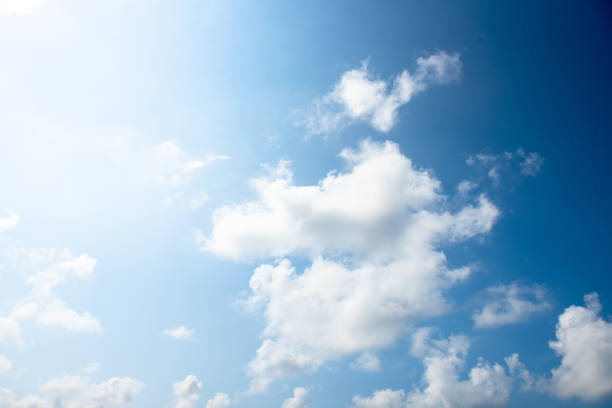 istock Blue sky white cloud white background. Beautiful sky and clouds in the afternoon. 1169345562