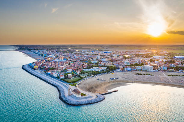 istock Caorle town and beach in Italy during summer 1169348835