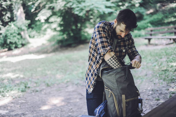 istock Young hiker exploring wild nature 1169349239