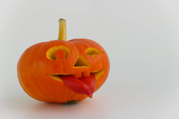 istock Halloween Pumpkin on white background. 1169350325