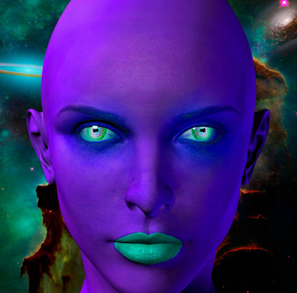 istock The face of an alien 1169351599