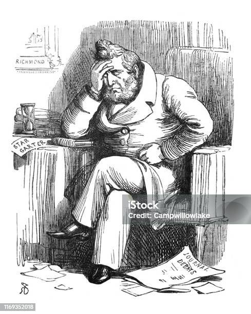 British Satire Comic Cartoon Caricatures Illustrations Louis Philippe I In  Exile Stock Illustration - Download Image Now - iStock