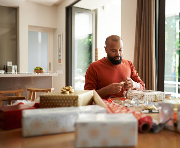 istock He's got Christmas all wrapped up 1169355945