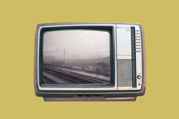 istock realistic retro vintage back and white television mock up graphic idea 1169358879