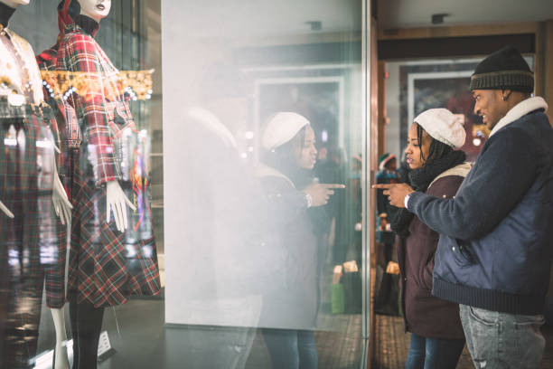 istock Diverse people Christmas shopping 1169361661
