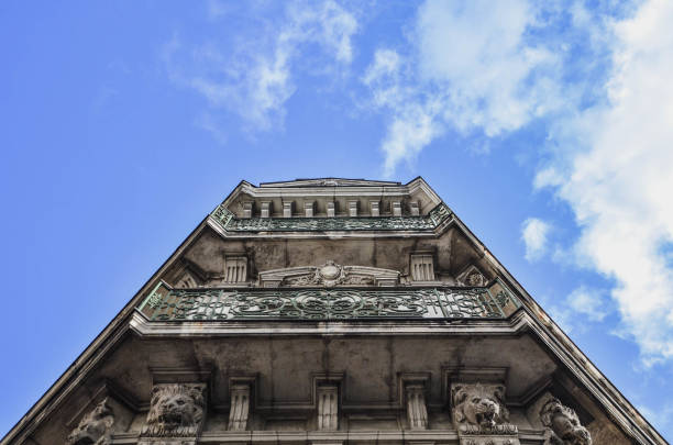 istock View on a house from the downside 1169364789