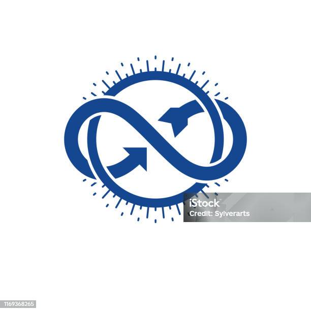Infinity Loop Conceptual Emblem Vector Special Sign Stock Illustration ...