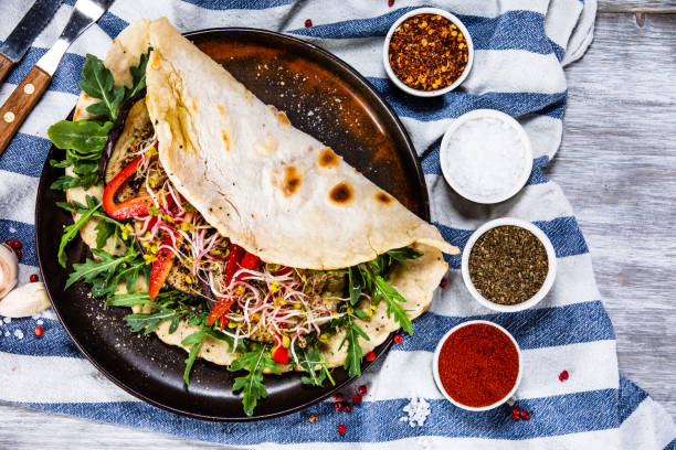 istock Grilled vegetables in tortilla 1169371627