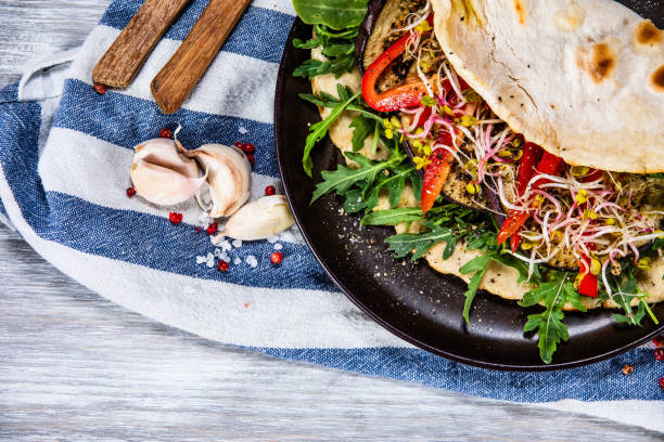 istock Grilled vegetables in tortilla 1169371860