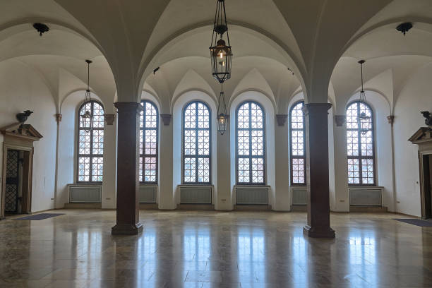 Medieval interior of a nunnery in sweden.