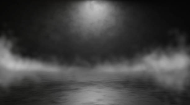 abstract blurry background with smoke. 3d render - moody light imagens e fotografias de stock