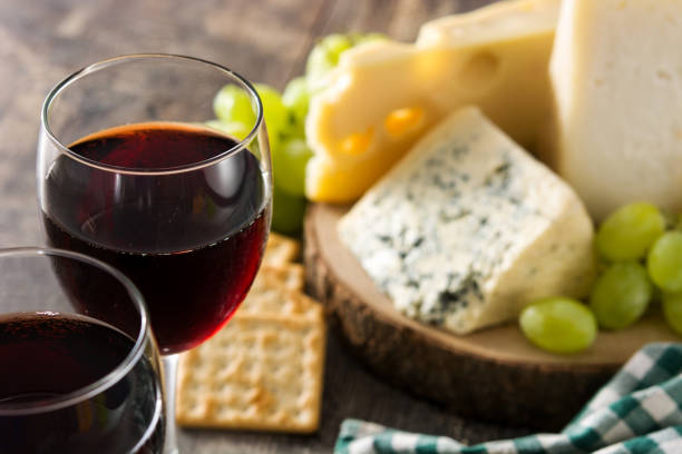 istock Assortment of cheeses and wine 1169377330