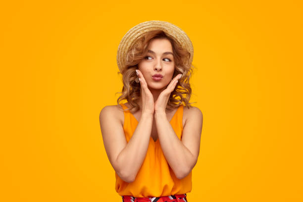 istock Stylish female pouting lips 1169378177