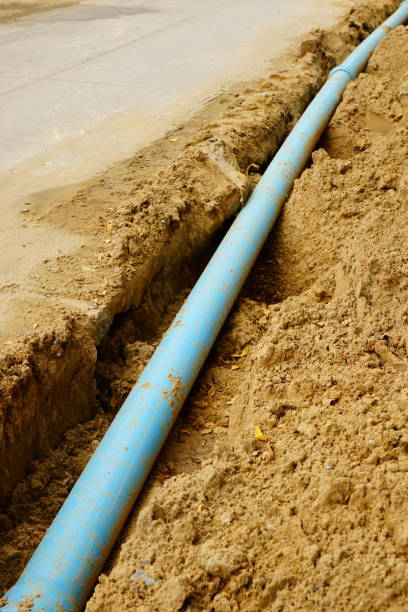 istock Blue water pipe outdoor 1169380219