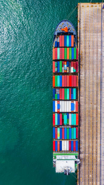 istock Container Ship Vessel Cargo Carrier. import export logistic and export products worldwide 1169392831