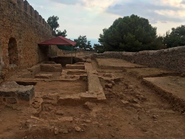 istock Archaeological site inside The Castle of Alanya. 1169397369