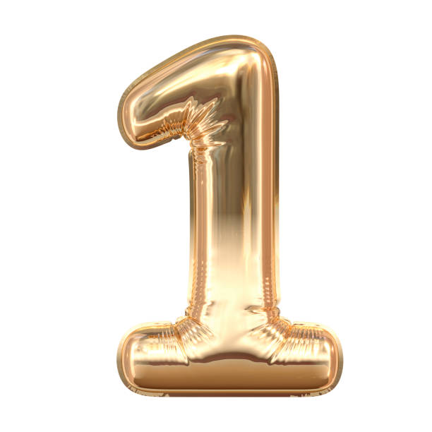istock Golden Balloons font 3D Render 1169397386
