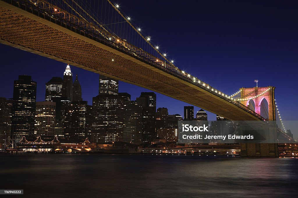 Ponte do Brooklyn, Nova York - Foto de stock de Arquitetura royalty-free