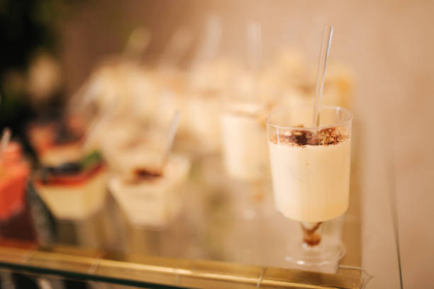 istock Different dessert on the glass table. sweet 1169404735