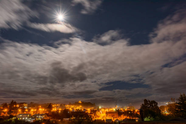 istock Night scenery of Puerto Varas, Chile. 1169409301