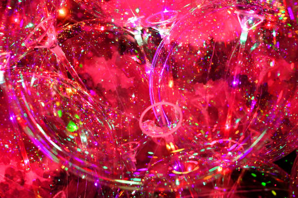 istock LED transparent balloon with multi-colored luminous garland 1169410517