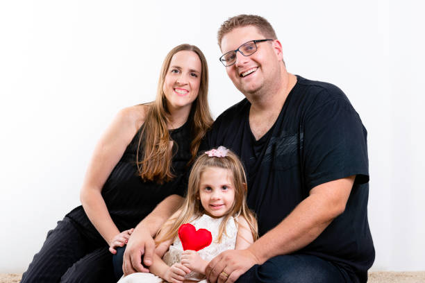 istock Mother's day celebration in family. White background, copy space 1169415870