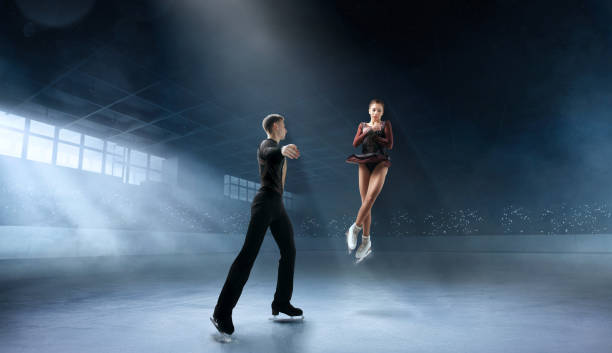 istock Figure skating couple. 1169418302