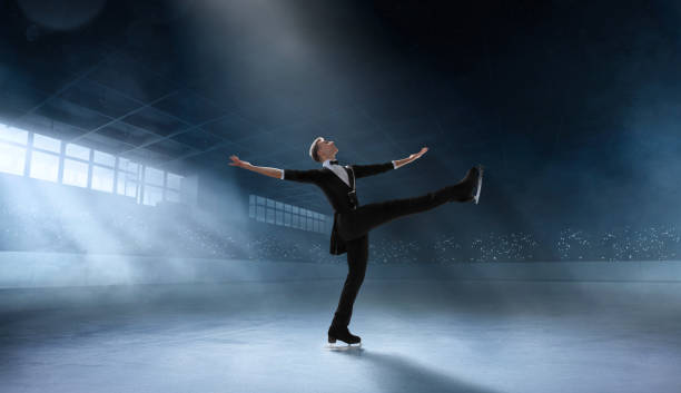 Figure skating couple.